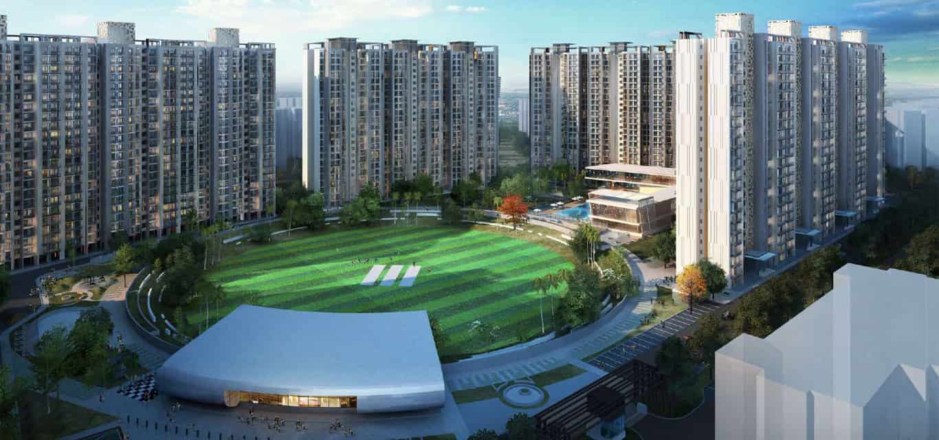 Eldeco Live By The Greens Architectural Design and Greenery